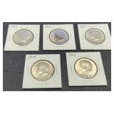 (5) 1964 K. Half Dollars