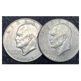 (2) Ike Dollars 1971, 1976