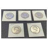 (5) 1964 K. Half Dollars