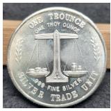 1 Troy Oz. Silver Trade Unit Round