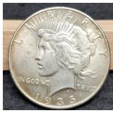 1935 Peace Dollar AU50