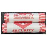 (2) BU Rolls 2009-D L. Cents "Log Cabin"