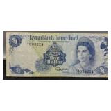 1974 Cayman Islands $1 Banknote