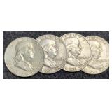 (4) F. Half Dollars:
