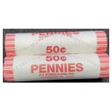 (2) BU Rolls 2009 L. Cents "Wood Chopper"