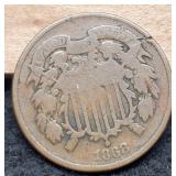 1868 Two Cent