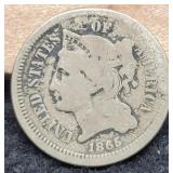 1865 Three Cent