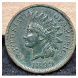 1899 Indian Head Cent XF Dark