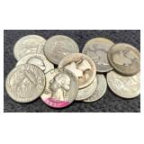 (12) Silver W. Quarters