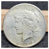 1925-S Peace Dollar AU50
