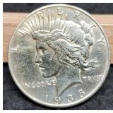 1935-S Peace Dollar VF20