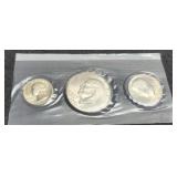 1976 3 Silver Coin Bicentennial Unc. Set