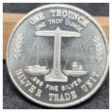 1 Troy Oz. Silver Trade Unit Round