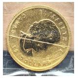 2012 1/4 Troy Oz. Gold Canada $10 BU
