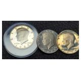 (3) Proof K. Half Dollars