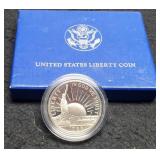 1986-S Proof Liberty Half Dollar w/ Case & COA