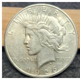 1926-S Peace Dollar AU
