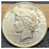 1923-D Peace Dollar XF