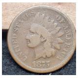 1875 Indian Head Cent