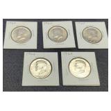 (5) 1964 K. Half Dollars
