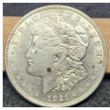 1921-D Morgan Dollar AU