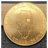 1972-1872 Rankin, IL. Centennial Dollar Size Token