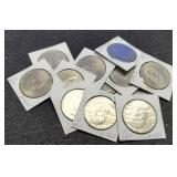 (12) 1976-D V2 Ike Bicentennial Dollars
