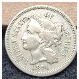 1874 Three Cent