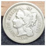 1866 Three Cent