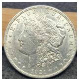 1921 Morgan Dollar Unc.