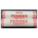 (2) BU Rolls 2010-D L. Cents