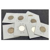 (10) Different Date V Nickels 1897-1912