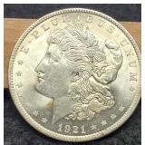 1921 Morgan Dollar Unc.