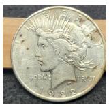 1922-D Peace Dollar XF
