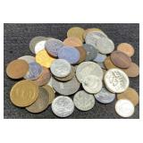 Lot w/ 50 World Coins