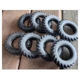 ERTL 1/16 Solid Rubber Tractor Wheels x8