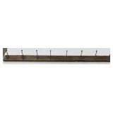 46" Coat Rack with Hooks