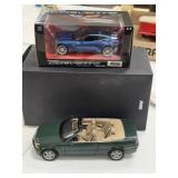 Diecast BMW and Corvette