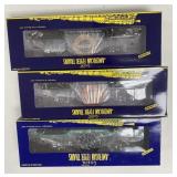 3 - American Flyer Cable Flat Cars