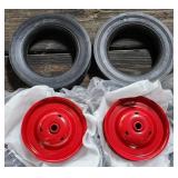 NOS ERTL / Eska Pedal Tractor Front Tires & Rims