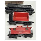 Lionel Dump Cars and Caboose