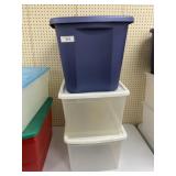3 - Storage Totes with Lids
