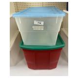 2 - Storage Totes with Lids