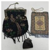 Mesh and Beaded Purses