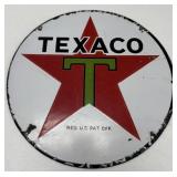 15" Porcelain Texaco Sign