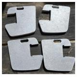 Set of 4 Custom Pedal Tractor Suitcase Weights