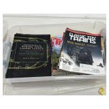 Tote Full of Train Magazines and Books