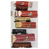 4 - American Flyer S Gauge Train Cars