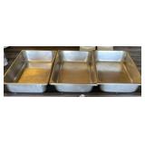 3 - Stainless Food Pans