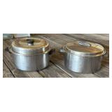 2 - Stainless Pans with Lids